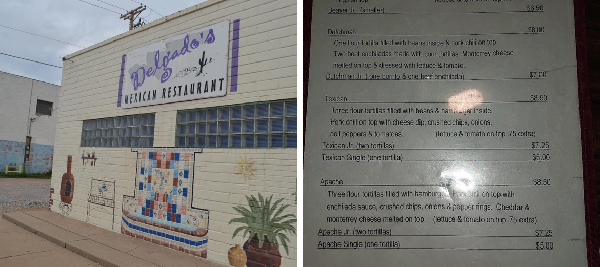 Delgado's Menu
